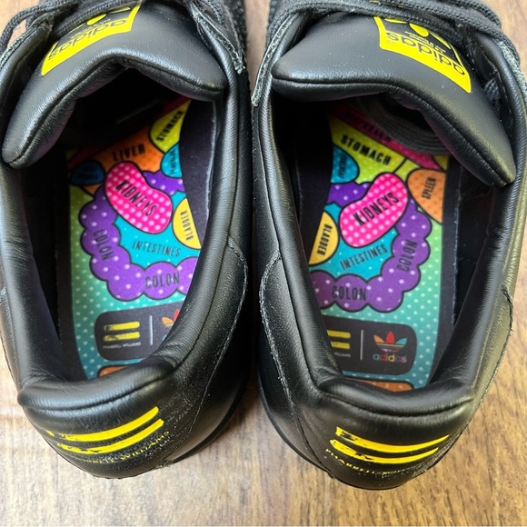 Adidas Superstar Pharrell Williams Supershell Black Yellow Shoes Size 6.5 - Picture 12 of 13